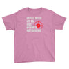 i still mis my ex but my aim is improving Youth Tee