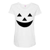 face pumpkin Maternity Scoop Neck T-shirt