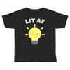 lit af kawaii light bulb Toddler T-shirt