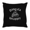 gangsta wrapper Throw Pillow