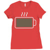 fully charged Ladies Fitted T-Shirt