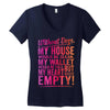 my heart is empty Women's V-Neck T-Shirt
