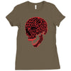 geometric skull Ladies Fitted T-Shirt