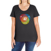Venn Diagram Ladies Curvy T-Shirt