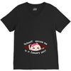 January Peeking Out Asian Baby Girl V-Neck Tee