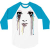 watercolor eyes 3/4 Sleeve Shirt