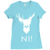 knights who say ni Ladies Fitted T-Shirt
