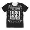 vintage made in 1959 perfectly aged a living legend All Over Women's T-shirt