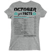 October Girl Facts Libra Ladies Fitted T-Shirt