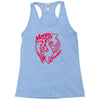 money over emotion Racerback Tank