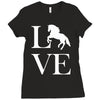 horse love Ladies Fitted T-Shirt