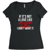 if it's not a love like roseanne &amp; dan i don't want it Women's Triblend Scoop T-shirt