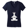 Yoga with Goat Women's V-Neck T-Shirt