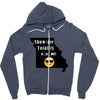 missouri eclipse   show me totality Zipper Hoodie