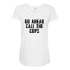 Go Ahead Call The Cops Maternity Scoop Neck T-shirt