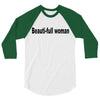 beautifull woman 3/4 Sleeve Shirt