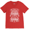 Real Kings Are Born On October 1 V-Neck Tee