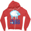 i m with herd Zipper Hoodie