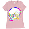skull glitch Ladies Fitted T-Shirt