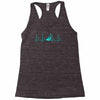 sailing heart beat Racerback Tank