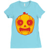 frightened jack o lantern Ladies Fitted T-Shirt