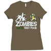 zombies hate fast food Ladies Fitted T-Shirt