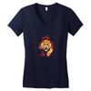 the lion 01 Women's V-Neck T-Shirt