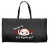 August Peeking Out Baby Boy Weekender Totes