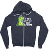 sad t rex Zipper Hoodie
