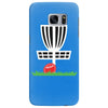 disc golf frisbee leaning on target basket innova Samsung Galaxy S7 Edge