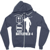 eat sleep battlefield 4, funny Zipper Hoodie