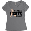No One Fights Alone Women's Triblend Scoop T-shirt