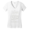 legends are born in november Women's V-Neck T-Shirt