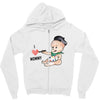 Cute Baby Painter's Mom Love Zipper Hoodie