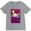 the beateggs !!! purple V-Neck Tee