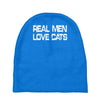 real men love cats Baby Beanies
