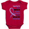 supporting the fighter, admiring the survivors, honoring the taken Baby Bodysuit